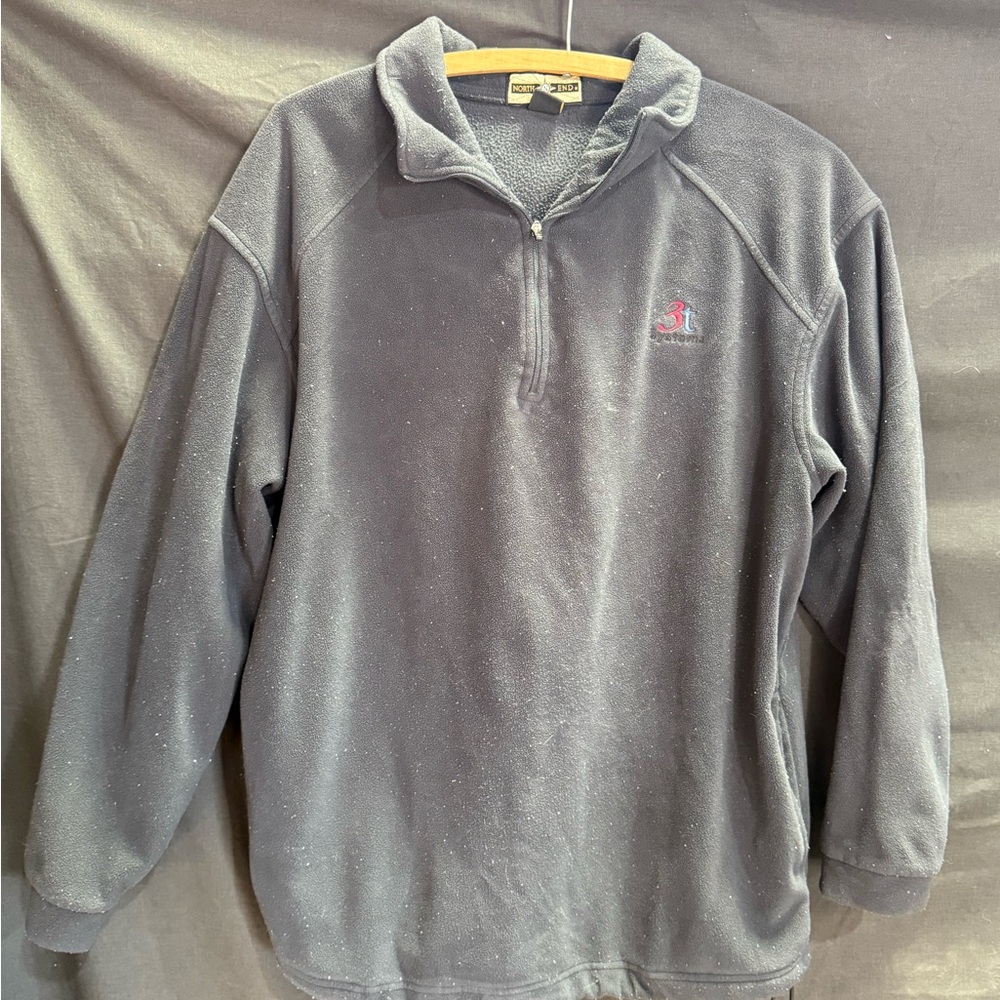 North End Quarter-Zip Fleece Pullover | Charcoal Gray | Large - Picture 1 of 7